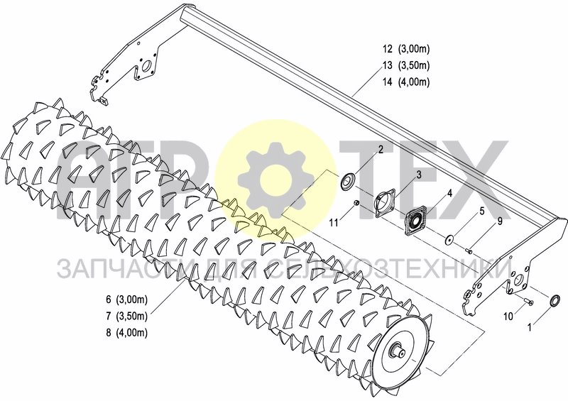 Чертеж PACKER ROLLER ?575