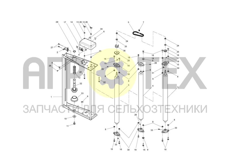 Чертеж FILM STRETCH UNIT 750MM