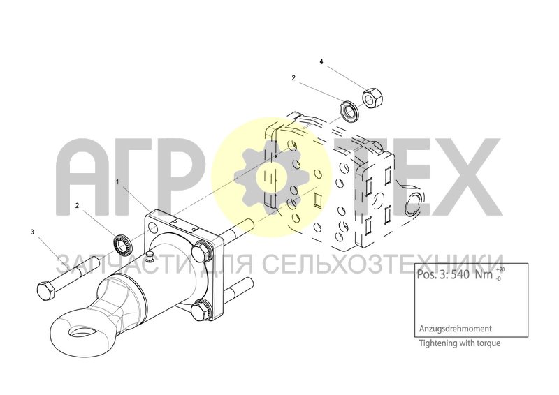 Чертеж TOWING EYE D40MM