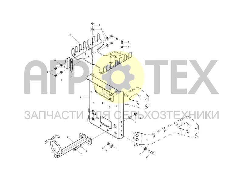 Чертеж MOUNTING PLATE