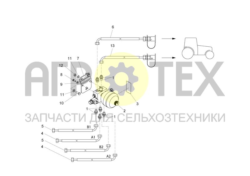 Чертеж HYDRAULIC BLOCK