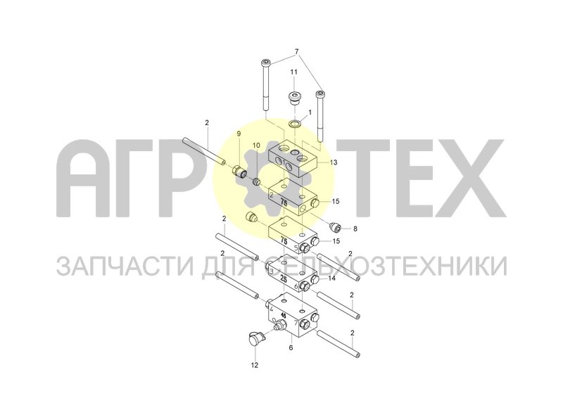 Чертеж DISTRIBUTOR COMBINATION MX-F 4/6