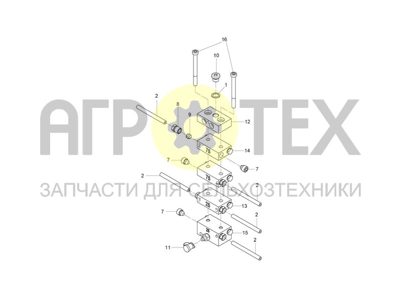 Чертеж DISTRIBUTOR COMBINATION MX-F 4/5