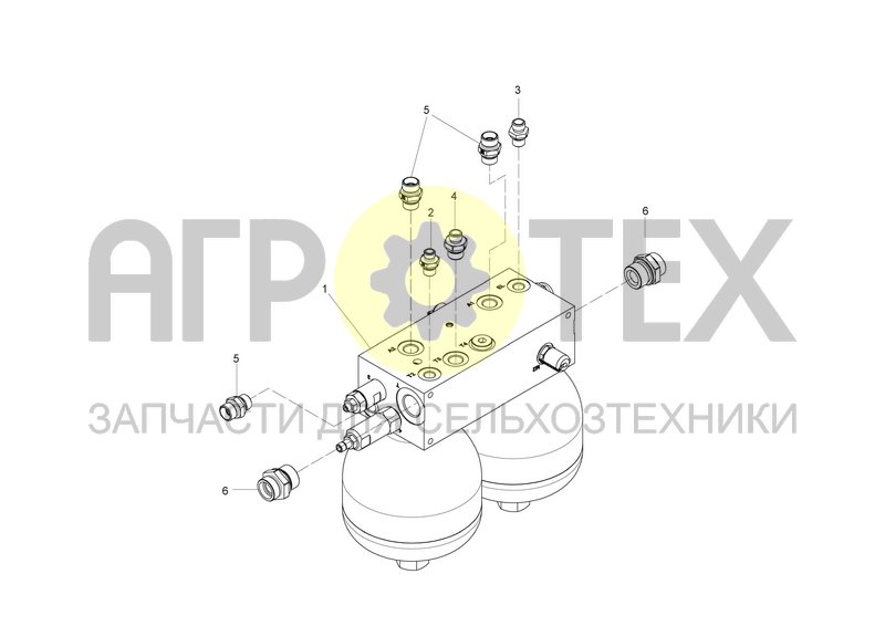 Чертеж HYDRAULIC BLOCK