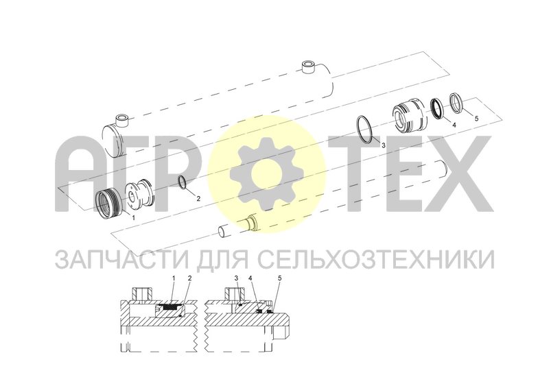 Чертеж SEAL KIT CYLINDER 80/60/DW