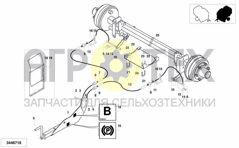 Чертеж AIR BRAKE SYSTEM