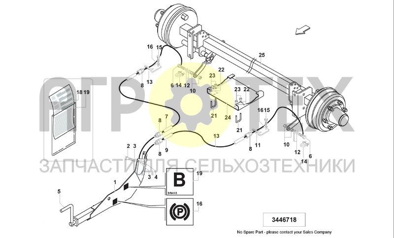 Чертеж HYDRAULIC BRAKE SYSTEM