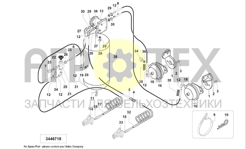 Чертеж HYDRAULIC BRAKE SYSTEM