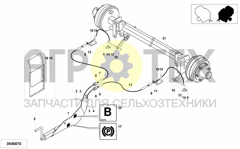 Чертеж HYDRAULIC BRAKE SYSTEM