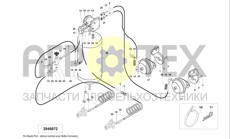 Чертеж AIR BRAKE SYSTEM