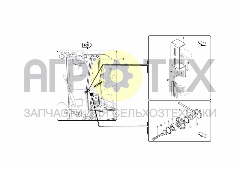 Чертеж CHAIN TENSIONER