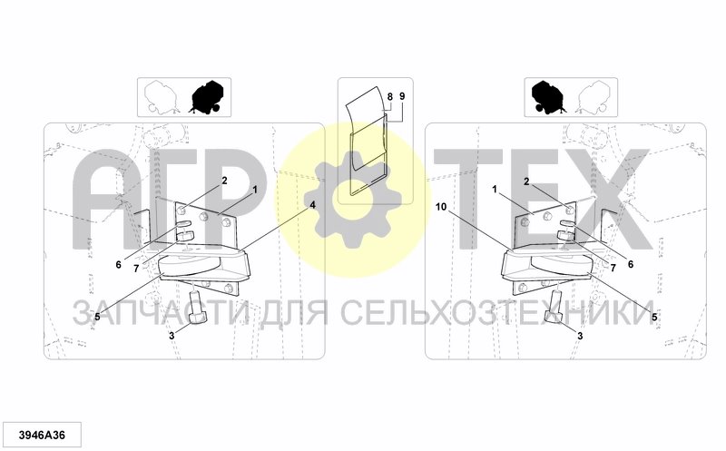 Чертеж TAILGATE CLOSING GUIDES