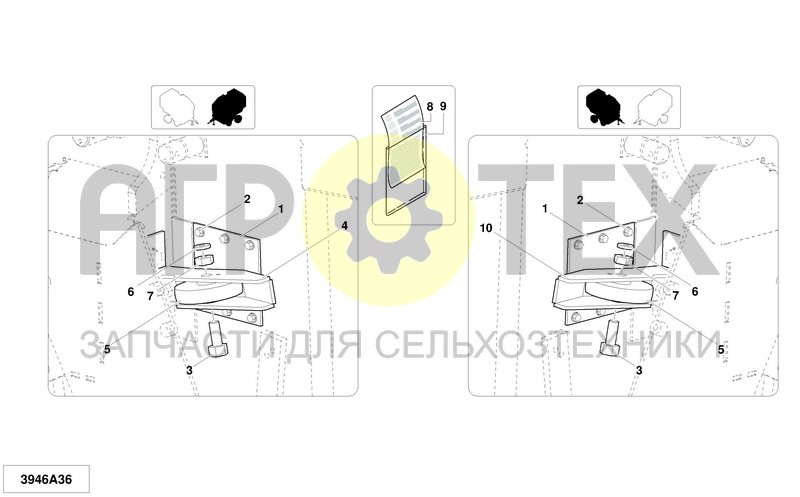 Чертеж TAILGATE CLOSING GUIDES