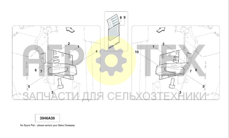 Чертеж TAILGATE CLOSING GUIDES