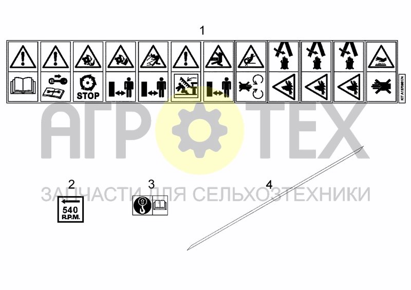 Чертеж SAFETY DECALS EU VERSION