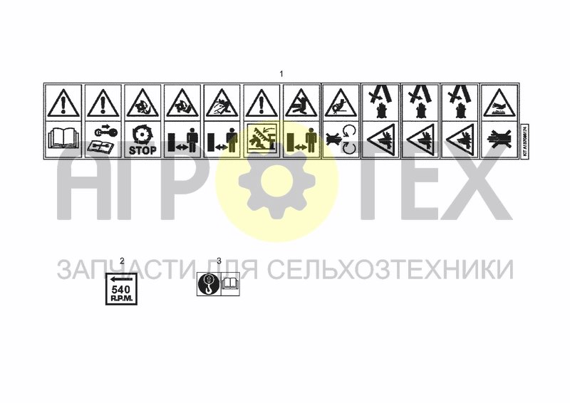 Чертеж SAFETY DECALS (ISO)