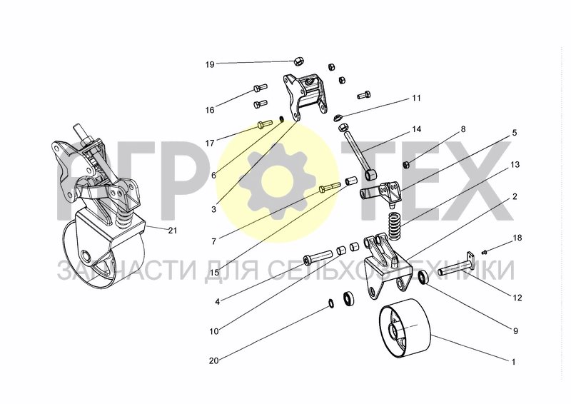 Чертеж BELT TENSIONER