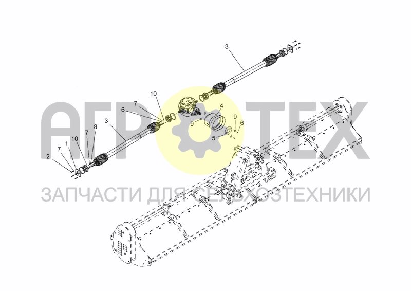 Чертеж UPPER TRANSMISSION