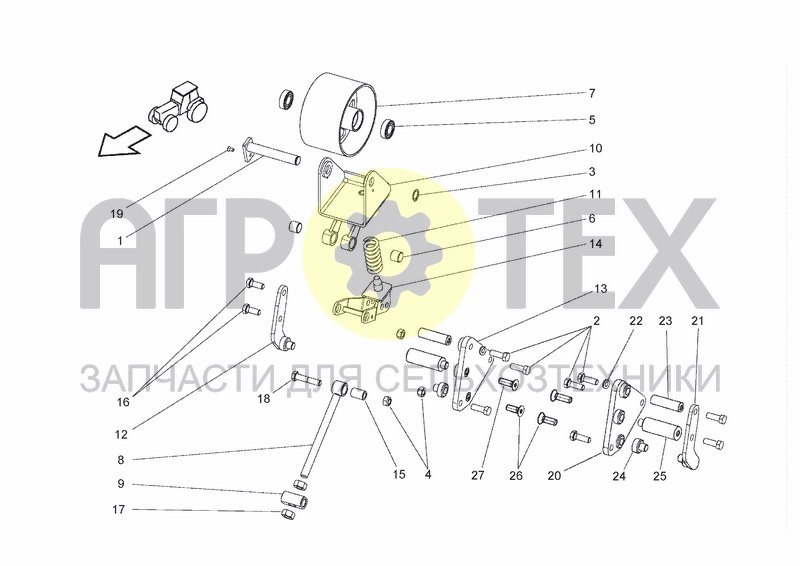 Чертеж BELT TENSIONER