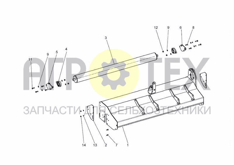 Чертеж FRAME AND ROLLER