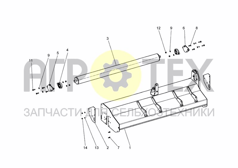 Чертеж FRAME AND ROLLER