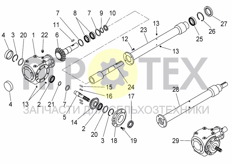 Чертеж UPPER TRANSMISSION