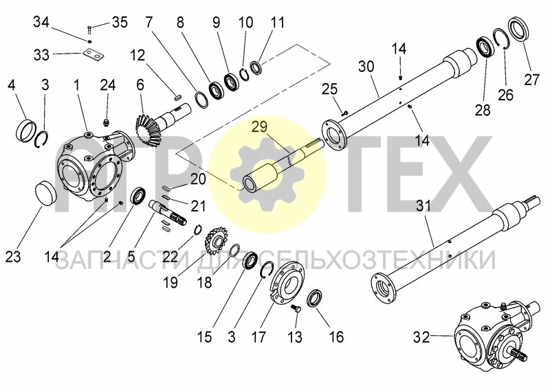 Чертеж UPPER TRANSMISSION