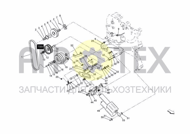 Чертеж BINDING UNIT TRANSMISSION