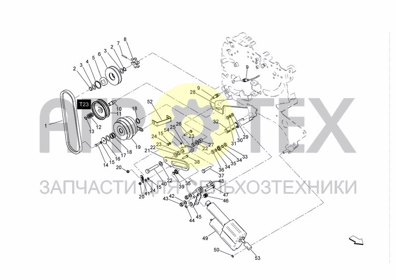 Чертеж BINDING UNIT TRANSMISSION