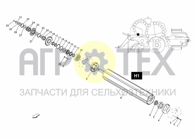 Чертеж H1 ROLLER