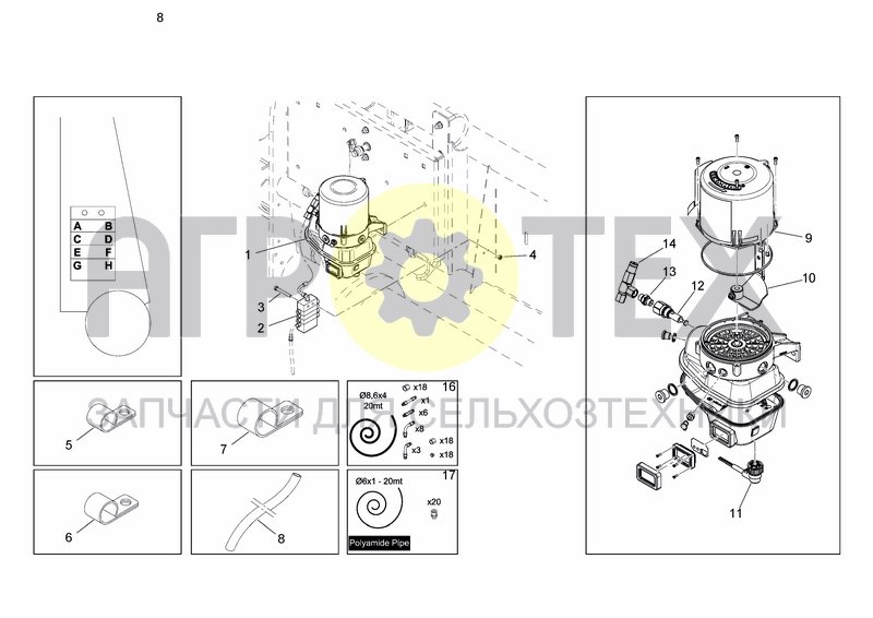 Чертеж PUMP AND DISTRIBUTOR