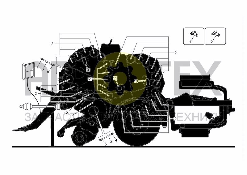 Чертеж LH CONNECTORS SCHEME