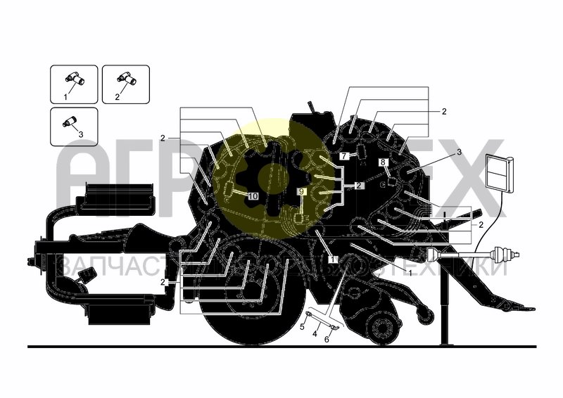 Чертеж RH CONNECTORS SCHEME