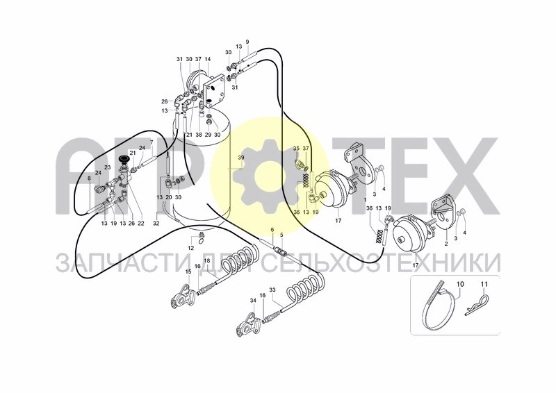 Чертеж PNEUMATIC PARTS