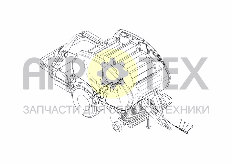 Чертеж KIT HYDRAULIC BRAKE SYSTEM FASTBALE