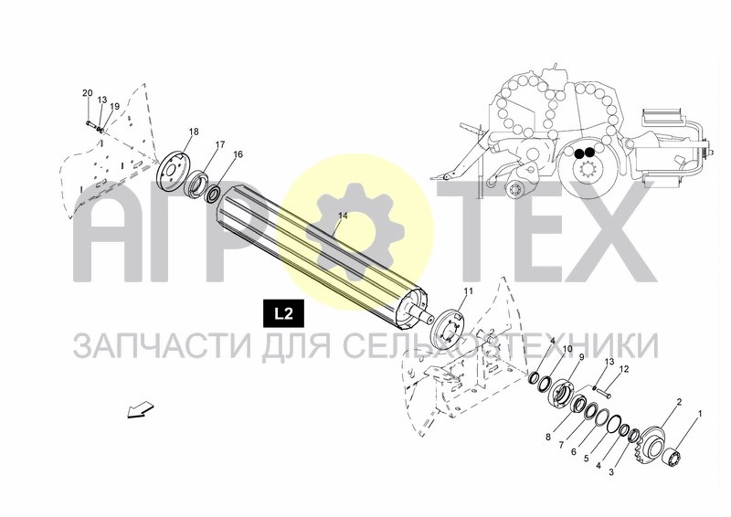 Чертеж L2 ROLLER