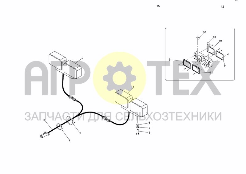 Чертеж ROAD LIGHT KIT NA