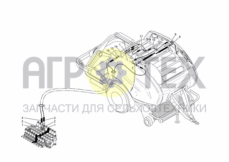 Чертеж HYDRAULIC SYSTEM