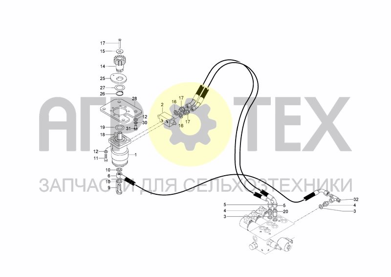 Чертеж HYDRAULIC SYSTEM