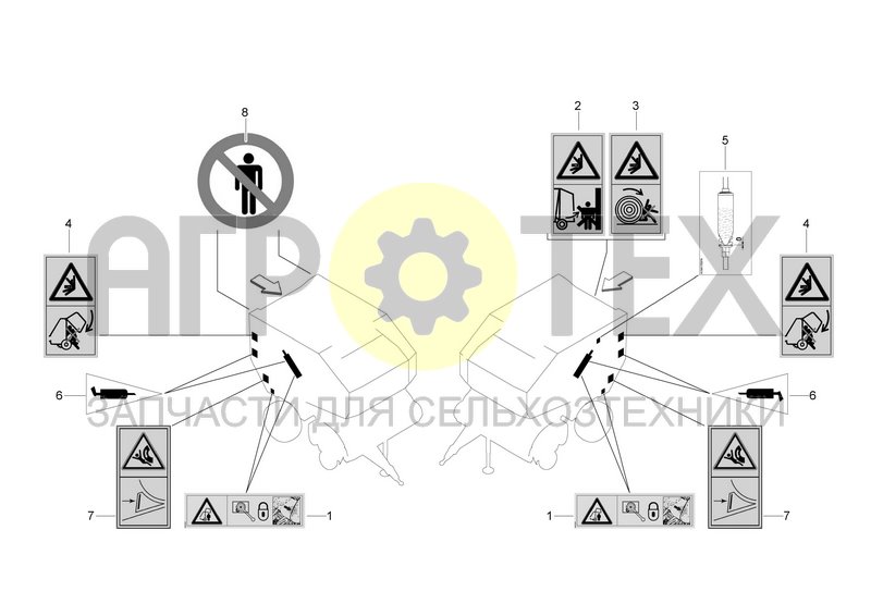 Чертеж DECALS FOR TAILGATE