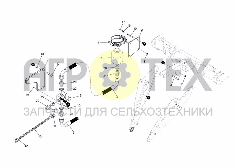 Чертеж KIT EMERGENCY BRAKE