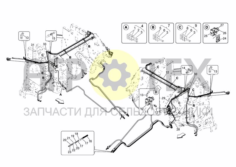 Чертеж TAILGATE CLOSE