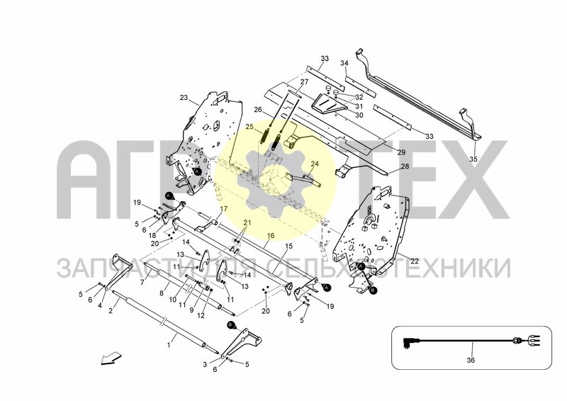 Чертеж BINDING UNIT FRAME