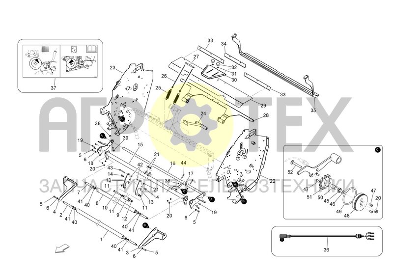 Чертеж BINDING UNIT FRAME