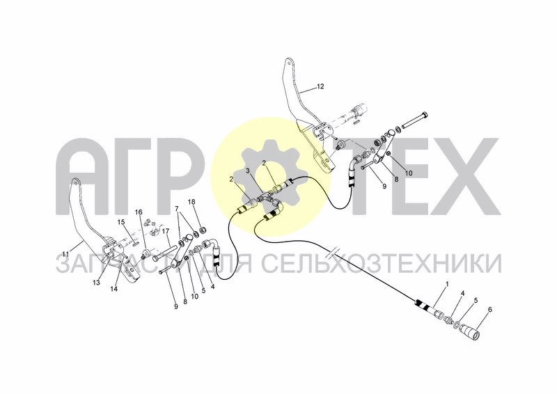 Чертеж KIT HYDRAULIC BRAKE SYSTEM FASTBALE