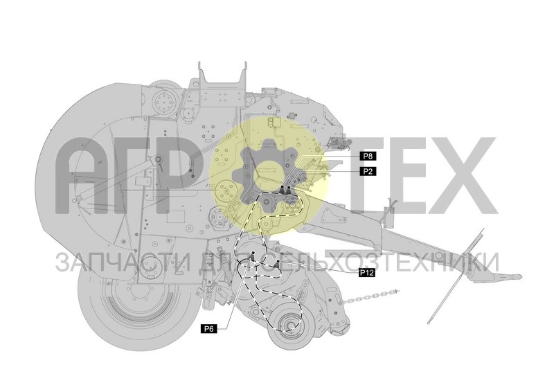 Чертеж RH BRUSH SCHEME