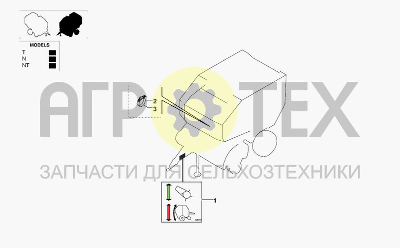 Чертеж DECALS FOR TRACTOR HOSES