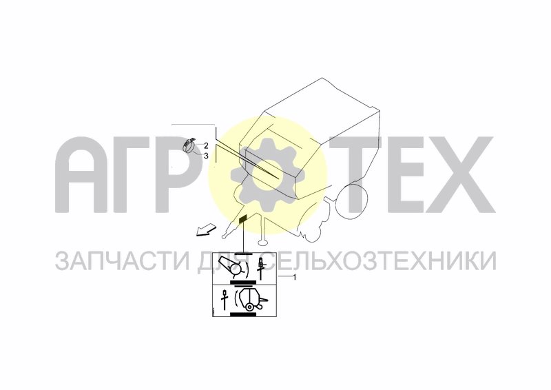 Чертеж DECAL FOR HYDRAULIC HOSES