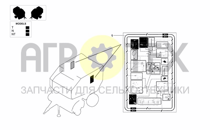 Чертеж DECAL FOR GREASING POINTS