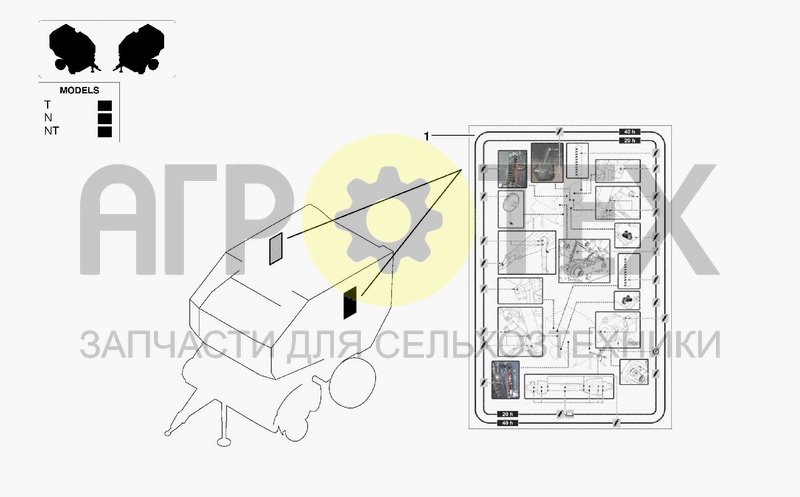 Чертеж DECAL FOR GREASING POINTS